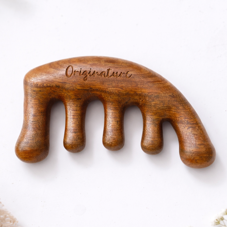 Natural Stimulating Scalp Comb for Gua Sha – Originature