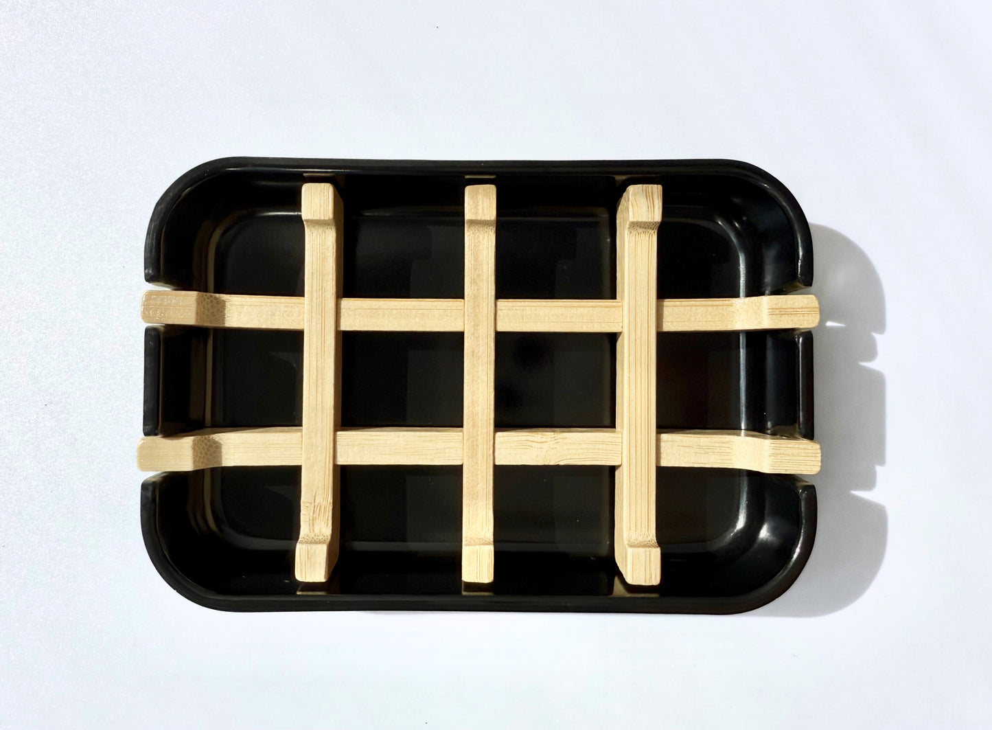 Bamboo Soap Dish - Rectangle without Lid
