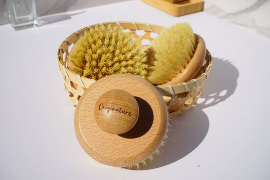 Round Dry Body Brush